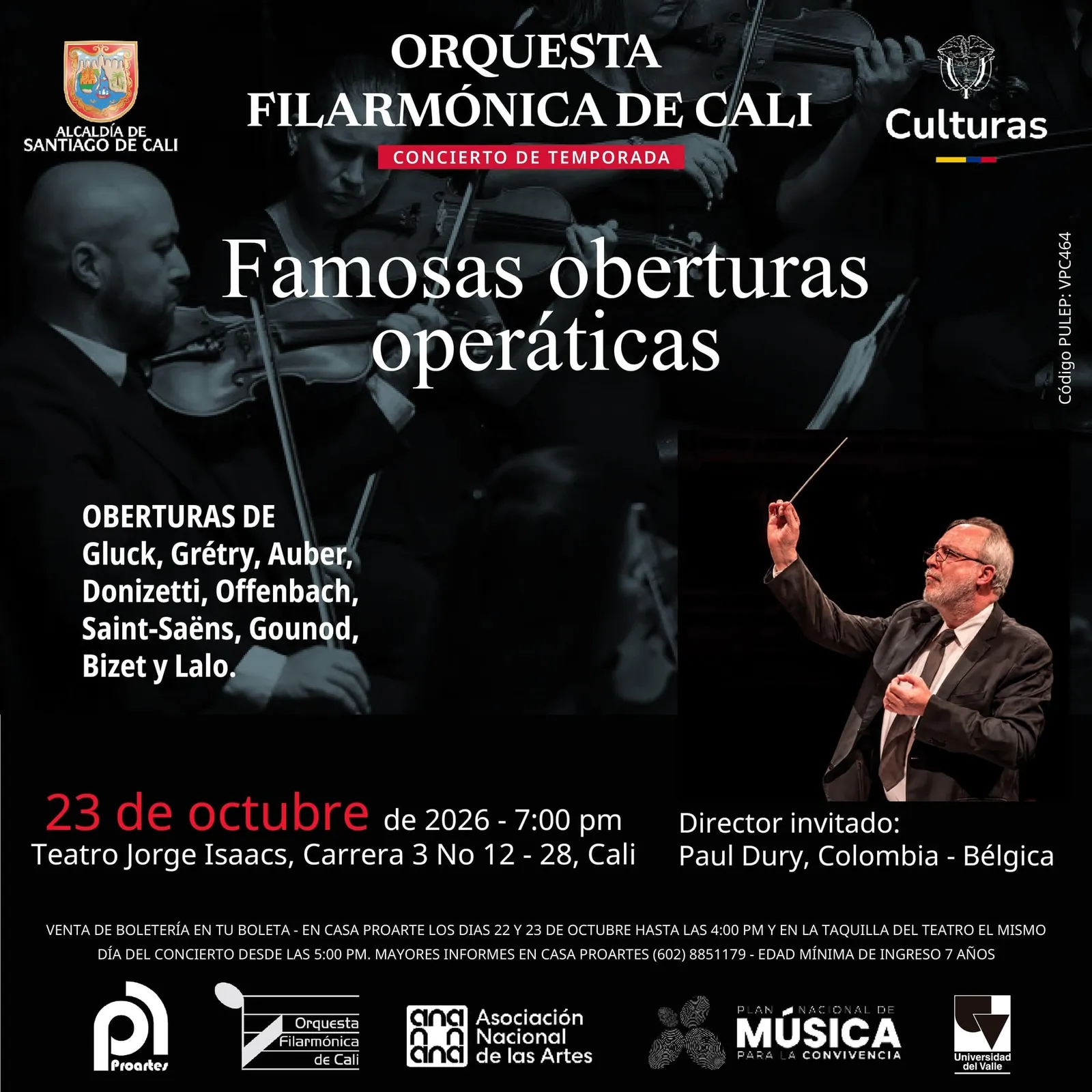Concierto de Temporada - Famosas Oberturas Operáticas