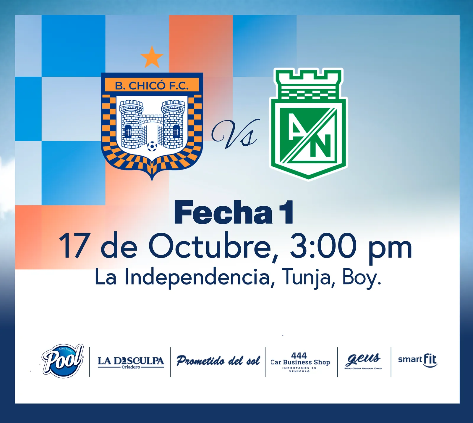 Boyacá Chicó Vs Nacional 2026-2 en Tunja: boletas 2026
