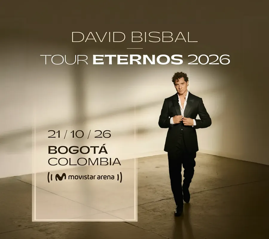 David Bisbal | Tour Eternos en Bogotá: boletas 2026