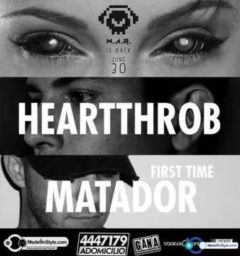Más de 1.000 Boletas Vendidas para Heartthrob & Matador ¡¡ Hasta el Jueves Boletas a $40.000 en Medellín: 30 de junio y boletas 2027