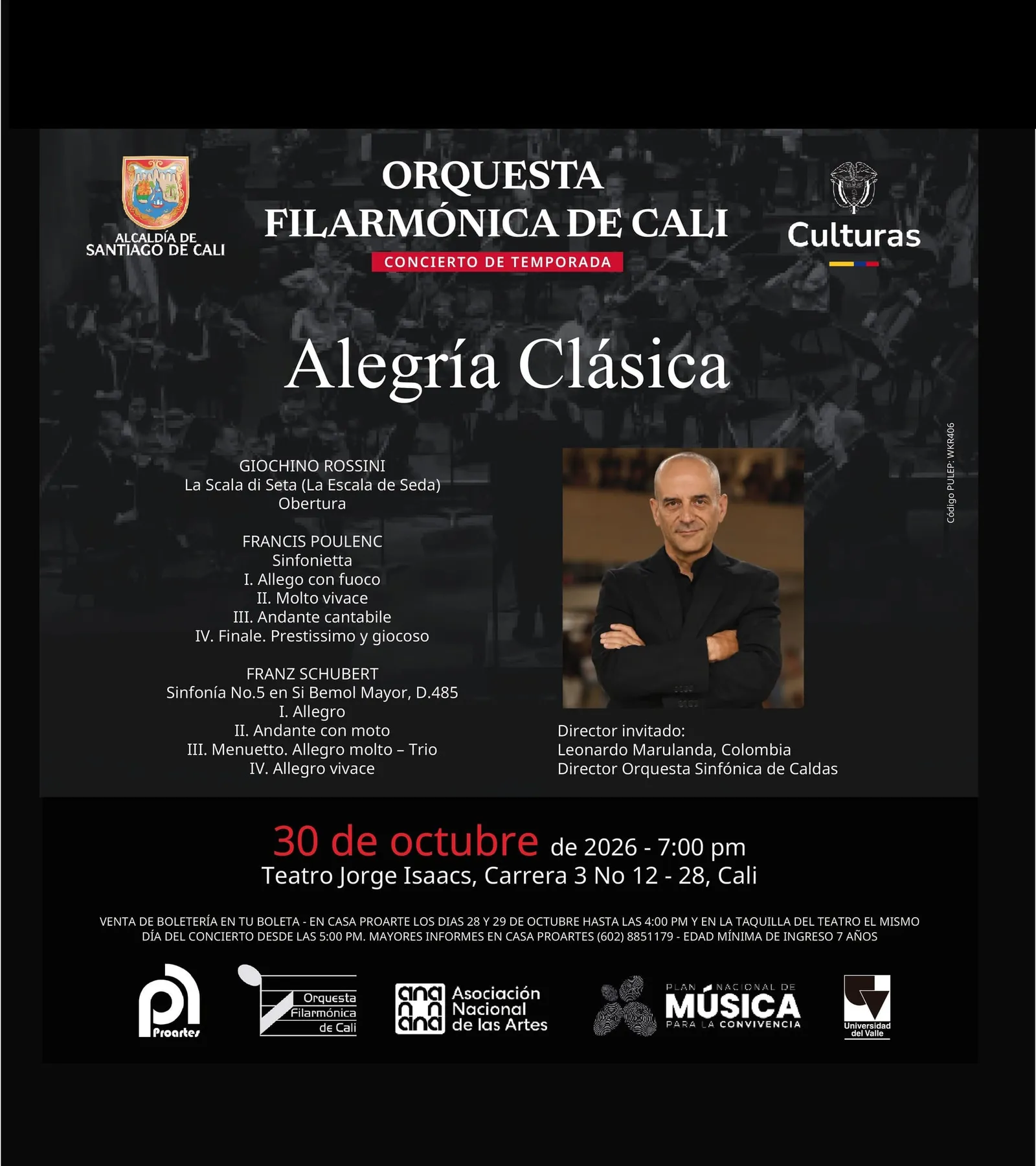 Concierto de Temporada - Alegría Clásica